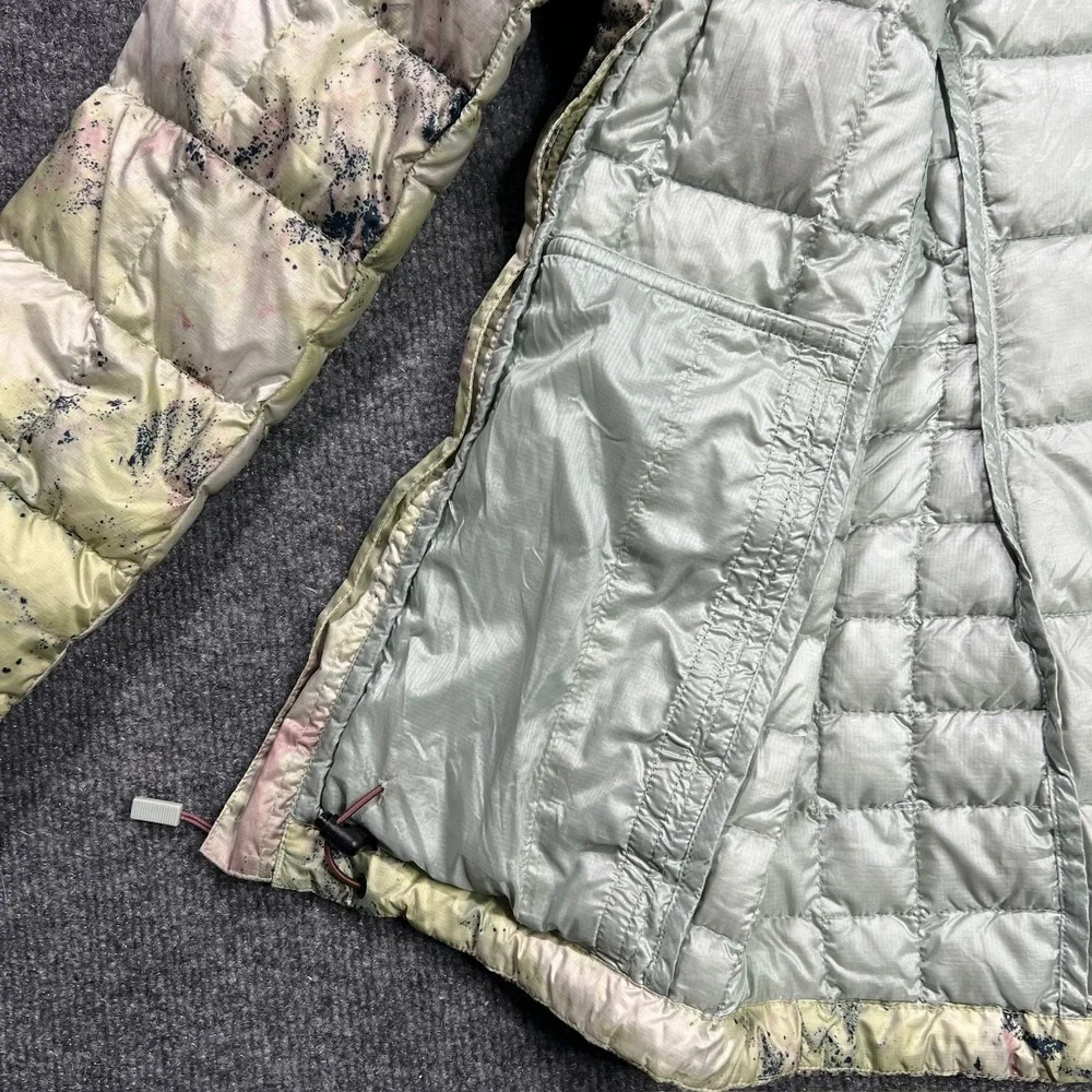 Burton ak Baker Down‎ Jacket Women's XS Green Pink Tie Dye Puffer Hooded 10014